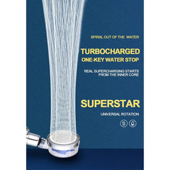 High Pressure Turbocharged Shower Head ( UAE Delivery Time: 1-3 Days )